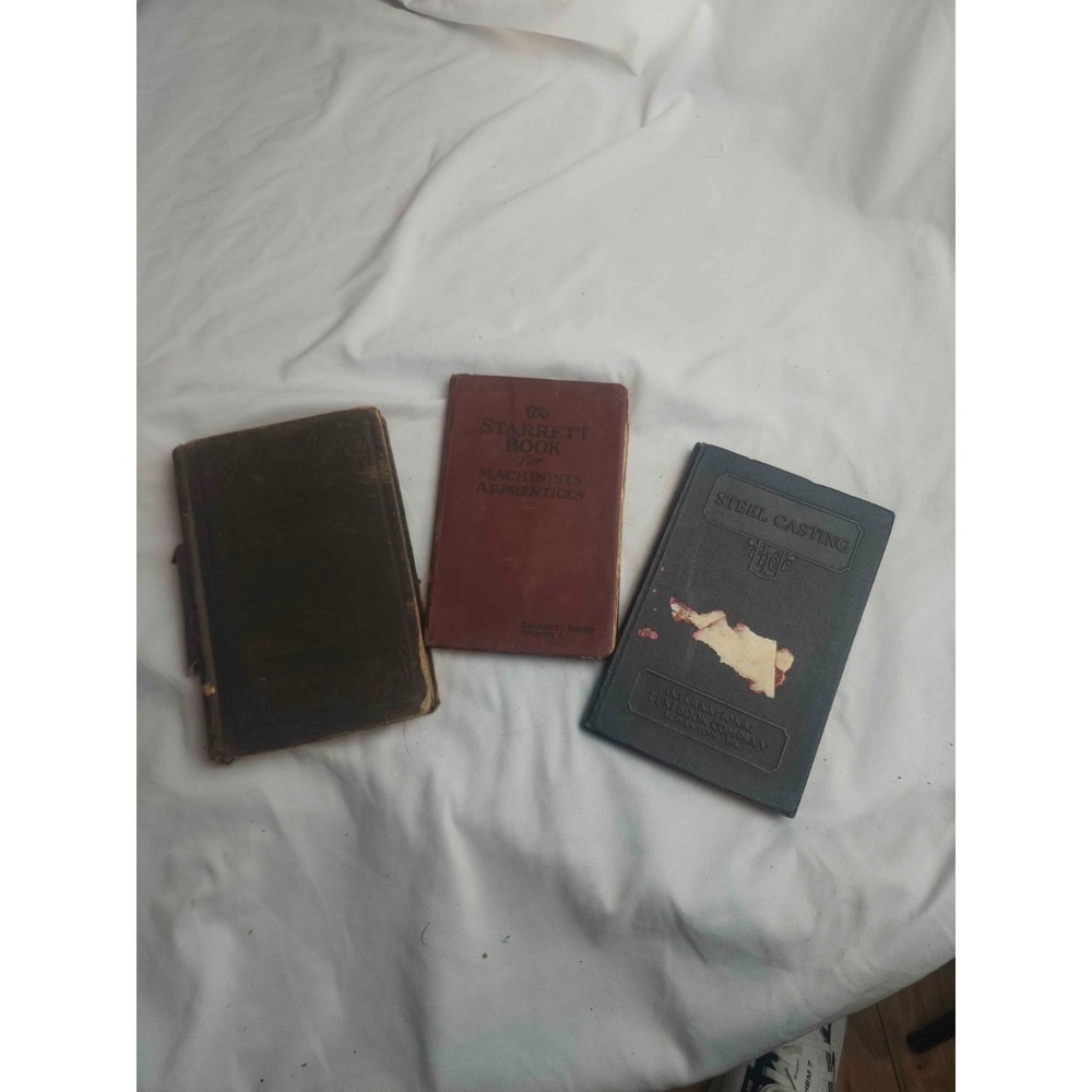 Vintage Machining Metallurgy Book Lot 3 Steel Casting Brass Iron Founder Guide